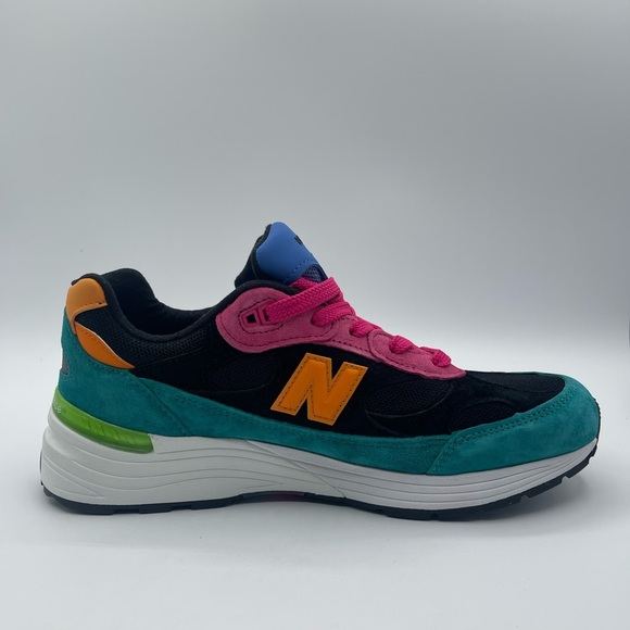 Men’s New Balance 992 m992re Multi Color Size 9D Made in USA collab heat JFG - Picture 4 of 9